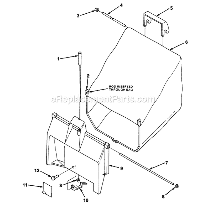 Page B Diagram and Parts List for HMB21P4C UT-30121 Homelite Lawn Mower