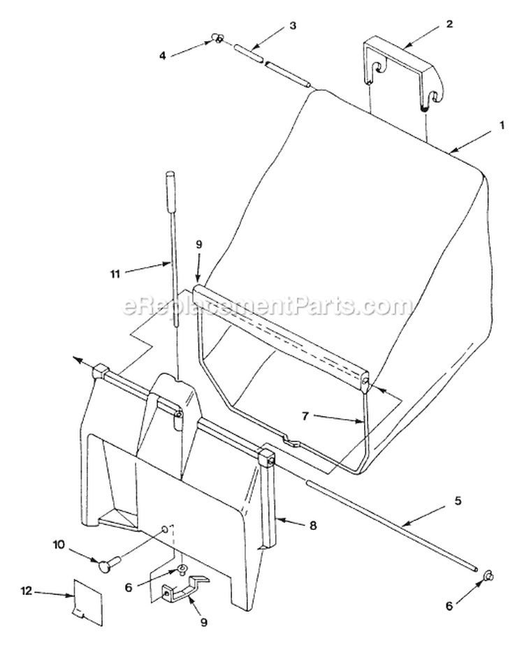 Page B Diagram and Parts List for HMB21P5I UT-30529-B Homelite Lawn Mower