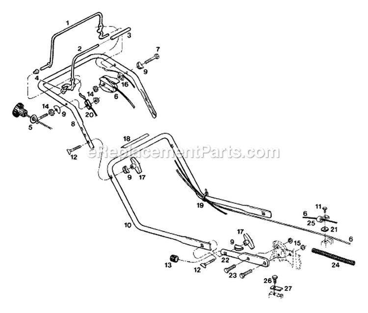 Page C Diagram and Parts List for HMB21P5I UT-30529-B Homelite Lawn Mower