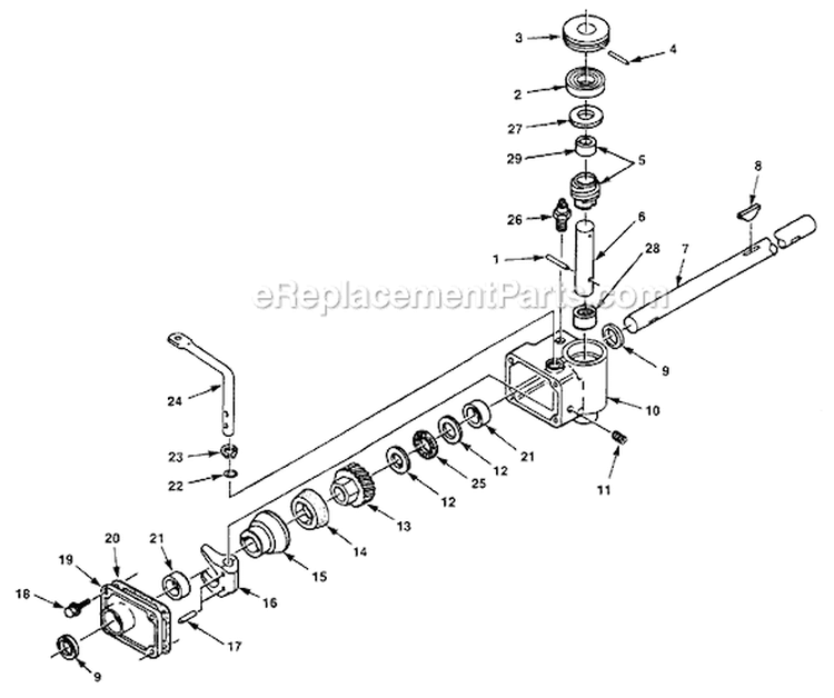 Page A Diagram and Parts List for HMB21 UT-30068 Homelite Lawn Mower