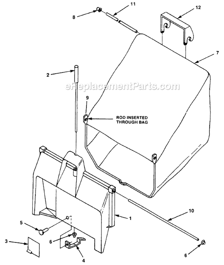 Page B Diagram and Parts List for HMB21 UT-30068 Homelite Lawn Mower