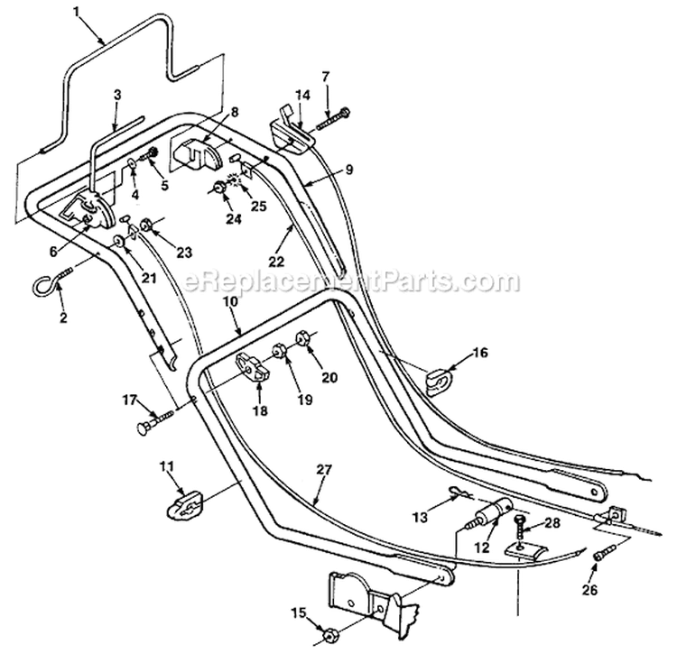 Page C Diagram and Parts List for HMB21 UT-30068 Homelite Lawn Mower