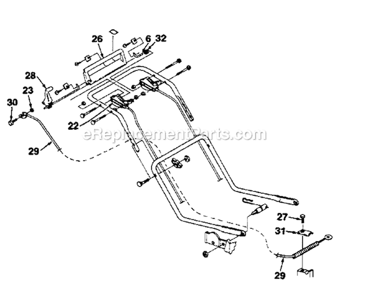 Page C Diagram and Parts List for HSB21P4 UT-30148 Homelite Lawn Mower