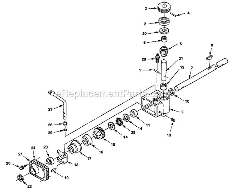 Page A Diagram and Parts List for HSB21P5 UT-30155 Homelite Lawn Mower