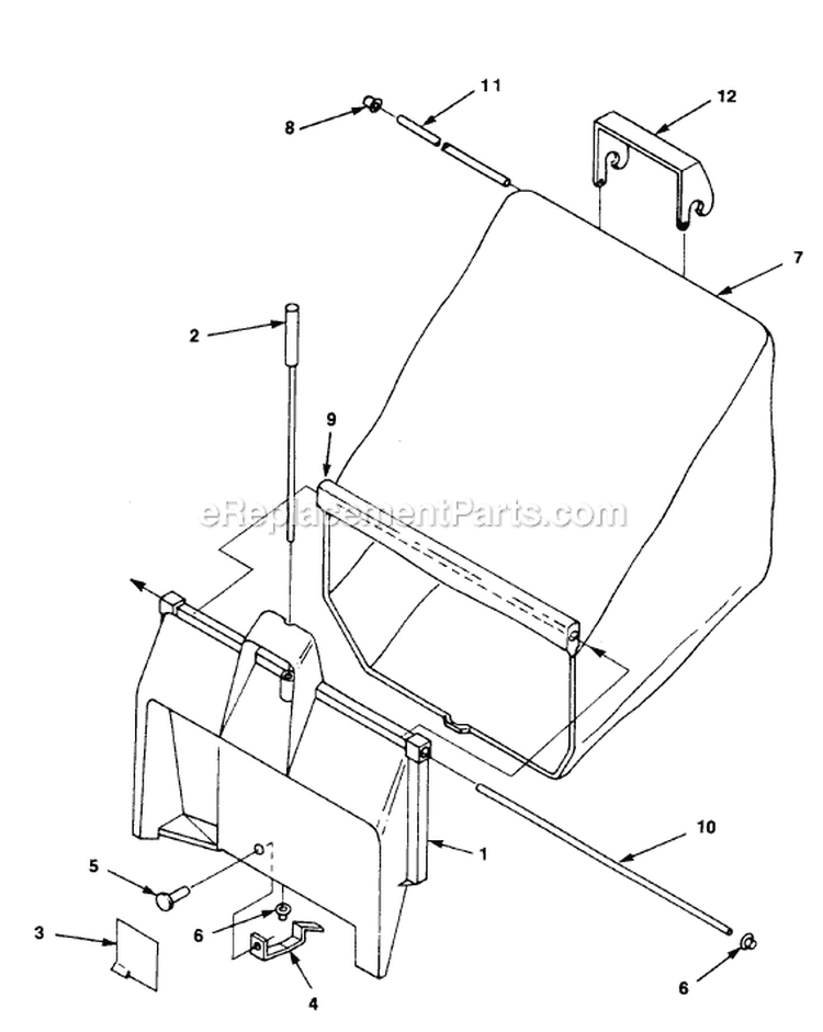 Page B Diagram and Parts List for HSB21P5 UT-30516 Homelite Lawn Mower