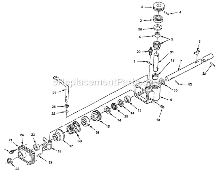 Page A Diagram and Parts List for HSB21P5 UT-30516-A Homelite Lawn Mower