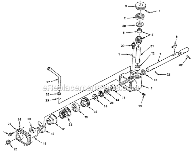 Page A Diagram and Parts List for HSB21 UT-30515-A Homelite Lawn Mower