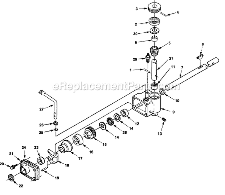 Page A Diagram and Parts List for HSD20P4M UT-30166 Homelite Lawn Mower