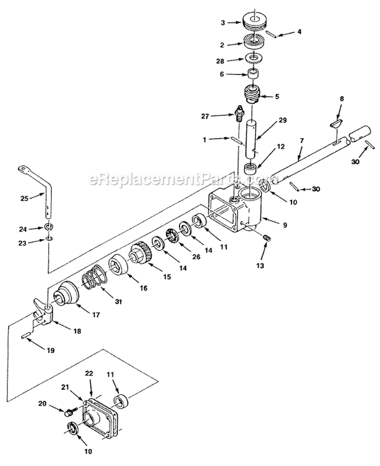 Page A Diagram and Parts List for HSD20P5 UT-30523 Homelite Lawn Mower