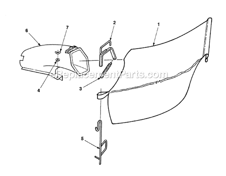 Page B Diagram and Parts List for HSD20P UT-30073 Homelite Lawn Mower