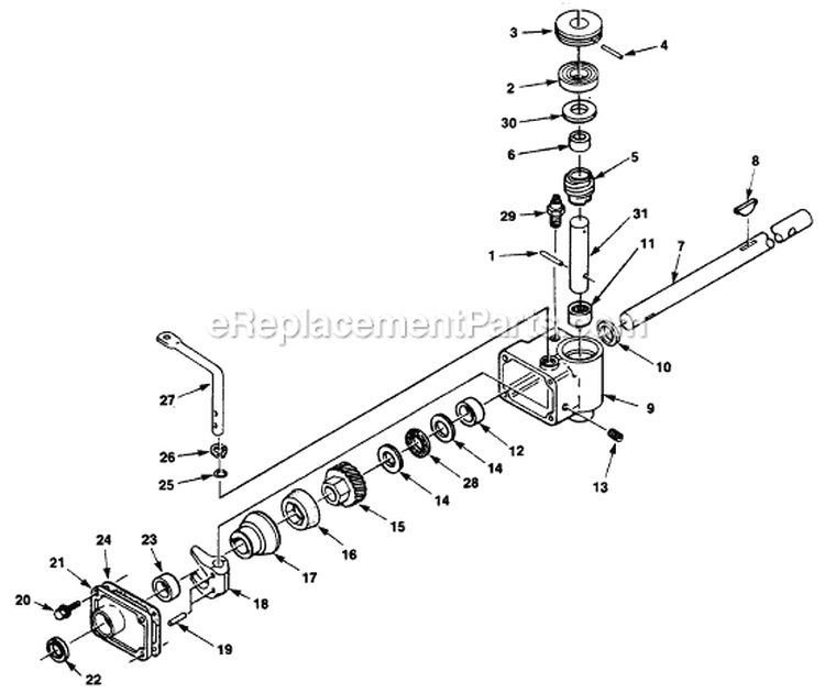 Page A Diagram and Parts List for HSD20P UT-30152-A Homelite Lawn Mower