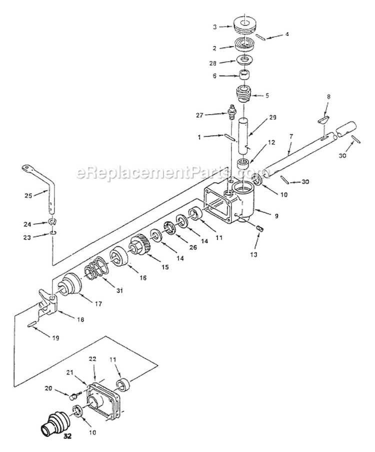 Page A Diagram and Parts List for HSD20 UT-30520-B Homelite Lawn Mower