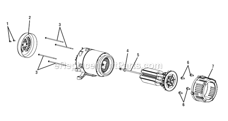 Page B Diagram and Parts List for HU2250  Homelite Generator