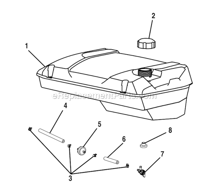 Page C Diagram and Parts List for HU5000BP  Homelite Generator