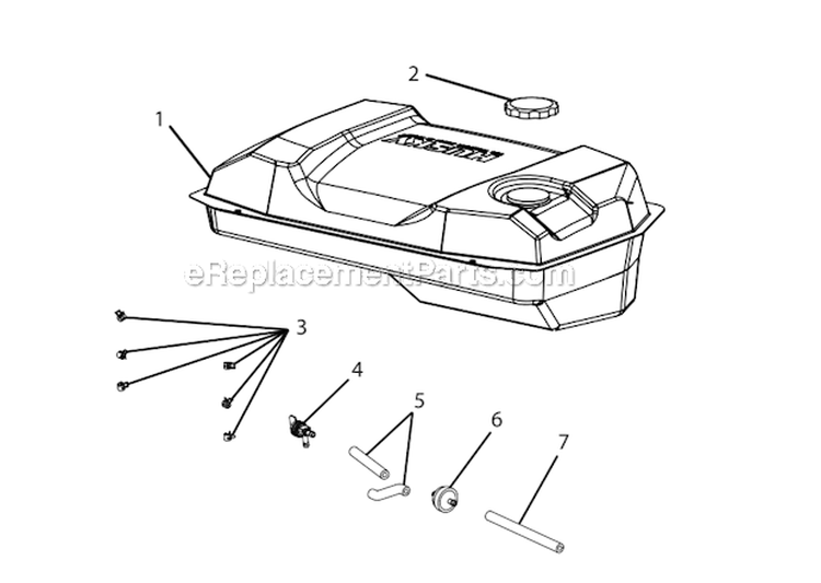 Page C Diagram and Parts List for HU5000R  Homelite Generator
