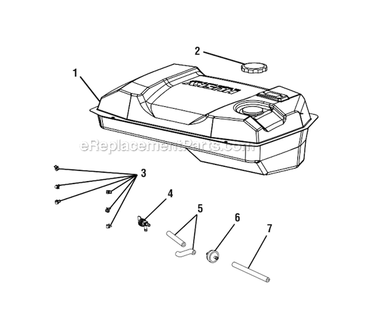 Page C Diagram and Parts List for HU5000SS  Homelite Generator