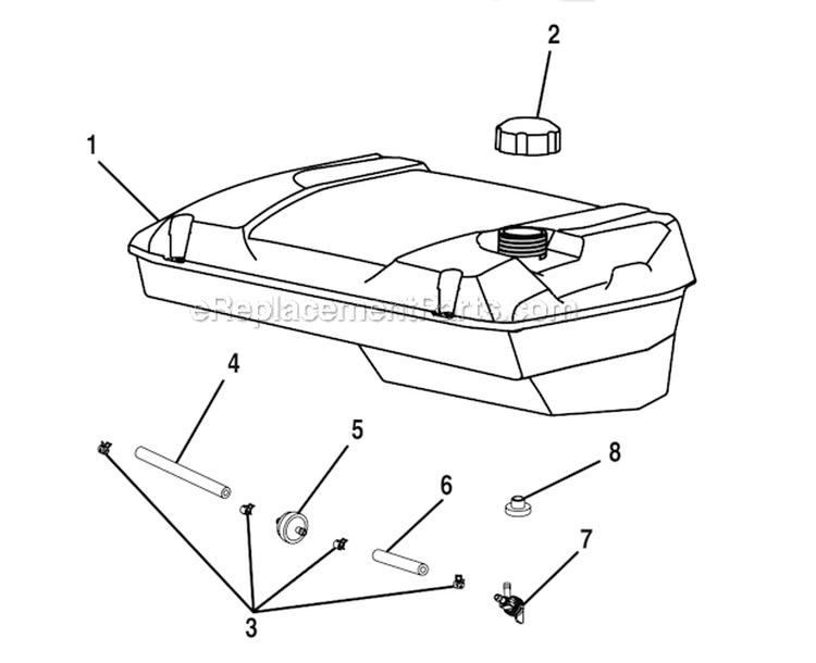 Page C Diagram and Parts List for HU5000S  Homelite Generator