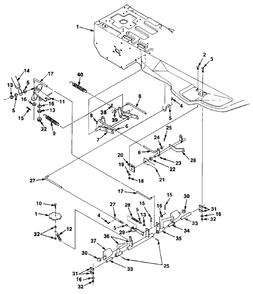 Clutch And Brake Diagram and Parts List for HR930E UT-32026 Homelite Lawn Mower