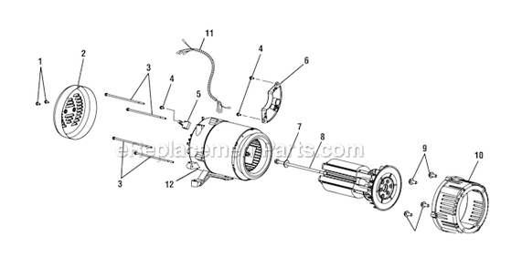 Page B Diagram and Parts List for PS5000  Homelite Generator