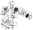 Page A Diagram and Parts List for 111B1A UT-07422 Homelite Leaf Blower / Vacuum