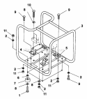 Frame Diagram and Parts List for 111S2C UT-01532-C Homelite Lawn Mower