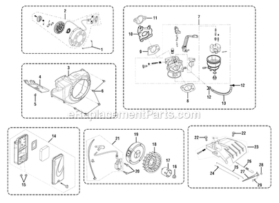 Page F Diagram and Parts List for PS906025  Homelite Generator