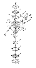 Page A Diagram and Parts List for 150W UT-10513-B Homelite Chainsaw