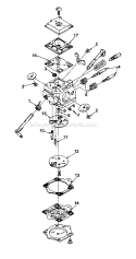Page A Diagram and Parts List for 150 UT-10432-B Homelite Chainsaw