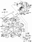 Dolly Diagram and Parts List for 160TP41C UT-01554 Homelite Water Pump