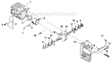 Part Location Diagram of A03060A Homelite Crankcase Assembly.