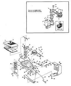 Carburetor Chamber Diagram and Parts List for SUPER1050 UT-10502 Homelite Chainsaw