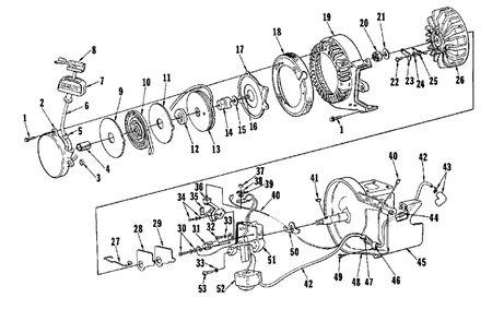 Starter And Ignition Diagram and Parts List for SUPER1050 UT-10502 Homelite Chainsaw