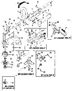 Part Location Diagram of 04256 Homelite Screw- Hex Sems (10-24 X 3/8