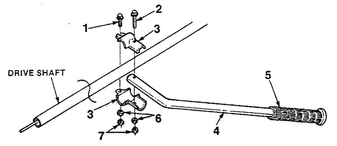 Handle Assembly Diagram and Parts List for ST-385  Homelite Trimmer