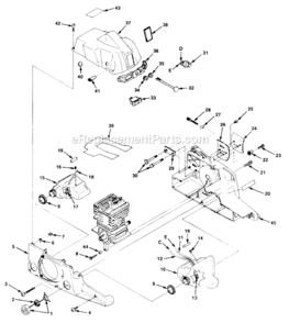 Housing_And_Tank_Assys Diagram and Parts List for 250  Homelite Chainsaw