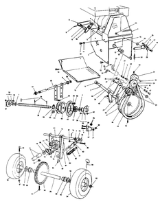 Drive Diagram and Parts List for 523 UT-35023 Homelite Snow Blower