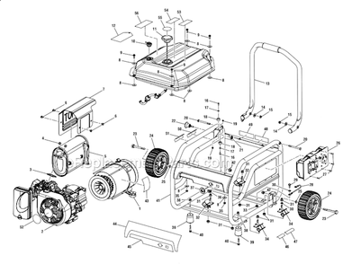 Page A Diagram and Parts List for PS903500  Homelite Generator