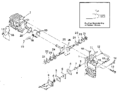 Figure 3 Diagram and Parts List for SUPER2-UT10653  Homelite Chainsaw
