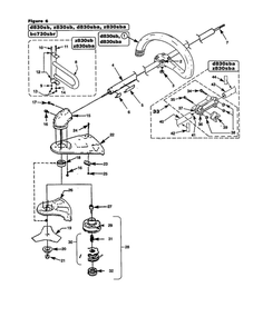 Gear Head Diagram and Parts List for UT20635-R  Homelite Trimmer