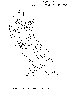 Handle Diagram and Parts List for 37050  Homelite Lawn Mower