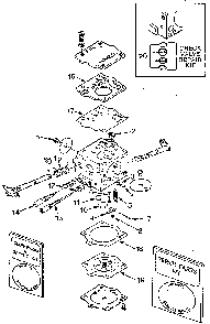 Figure 7 Diagram and Parts List for SXL-AO-UT-10045C  Homelite Chainsaw
