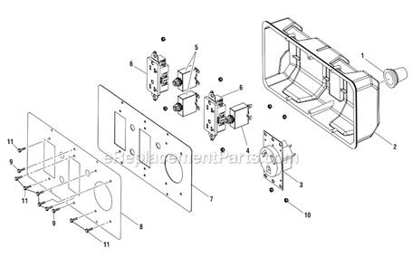 Page D Diagram and Parts List for PS903500  Homelite Generator