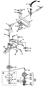 Head, Boom And Handles (Sb Units) (Rev. A) Diagram and Parts List for ST725CBR UT-15114-R Homelite Trimmer