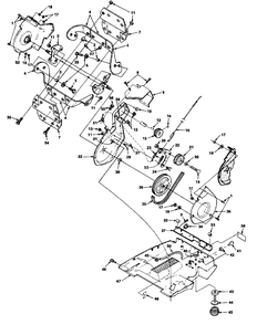Auger And Drive Diagram and Parts List for 420 UT-35020-A Homelite Snow Blower