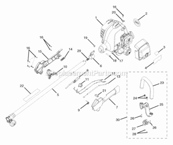 Part Location Diagram of 983000115 Homelite Operators Manual