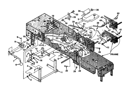 Lift, Brake And Clutch Linkage Diagram and Parts List for YT16 UT-33015 Homelite Lawn Tractor