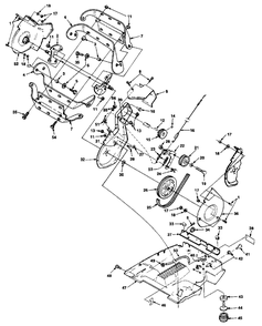 Auger And Drive Diagram and Parts List for 420 UT-35020-A Homelite Snow Blower