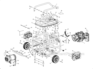Part Location Diagram of 638422003 Homelite Washer (M8)