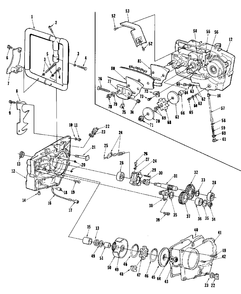 Gearcase And Clutch Diagram and Parts List for SUPER1130G UT-10310 Homelite Chainsaw
