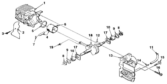 Diagram 3 Diagram and Parts List for 35224  Homelite Chainsaw